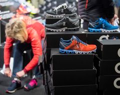 GoExpon juoksuradalla testataan kenkiä. Kuva: Heidi Koivunen, Messukeskus.