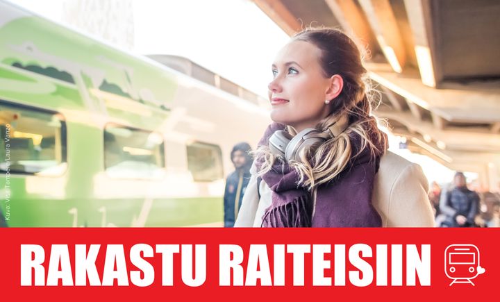 Junalla matka Tampereen ja lähikuntien välillä taittuu nopeasti, edullisesti ja ilmastoystävällisesti.