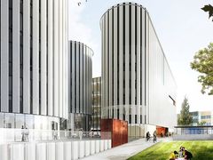 Havainnekuva kampuksesta Myllyruuhenpolulta päin. Kuva: Helsingin kaupunki / Arkkitehtitoimisto Lahdelma & Mahlamäki Oy ja Arkkitehtitoimisto Lehto Peltonen Valkama Oy