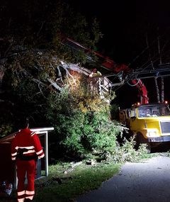 Oy RAVERA Ab korjaustöissä. Kuva syksyltä 2018.