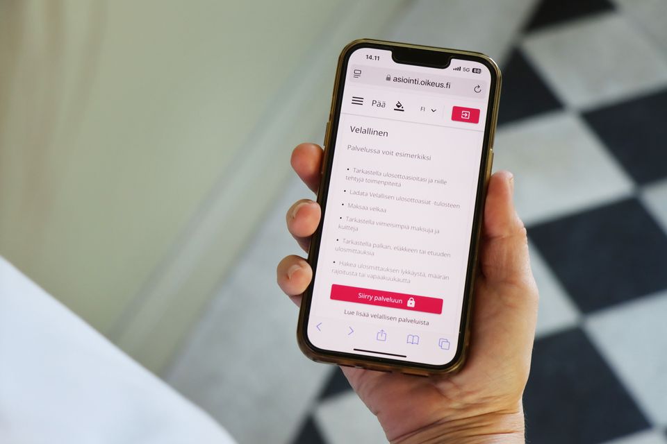 Sähköinen asiointi Ulosottolaitoksessa