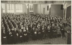 Naisjärjestöjen yhteiskokous Heimolan juhlasalissa v. 1936. Kuva: Museovirasto