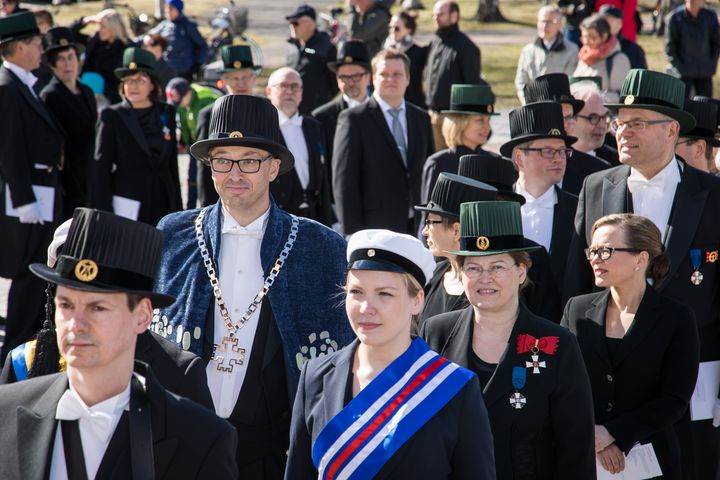 Promootiokulkue Oulun keskustassa vuonna 2017.