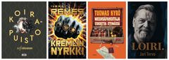 Kirjalahjojen kärjessä ovat Ilkka Remeksen Kremlin nyrkki, Tuomas Kyrön Eskorttia etsimässä, Mielensäpahoittaja, Sofi Oksasen Koirapuisto ja Jari Tervon LOIRI.