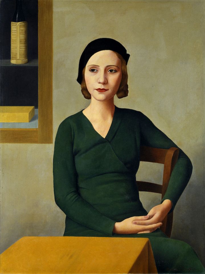 Antonio Donghi: Woman at the Café (1931). Fondazione Musei Civici di Venezia, Galleria Internazionale d'Arte Moderna di Ca' Pesaro. © Archivio Fotografico - Fondazione Musei Civici di Venezia, Foto Franzini C.