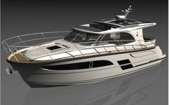Vene 21 Båt  Messujen moottorivene oli Marex 330