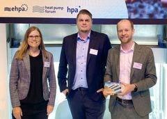 Sales Manager Heli Liedes, Sales, Marketing Director Sami Pekkola and Chief Business Officer Martti Kukkola received the award in Brussels on Wednesday.