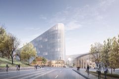 Havainnekuva Helsinki Gardenista Reijolankadun suunnasta. Kuva: Arkkitehtuuritoimisto B & M Oy