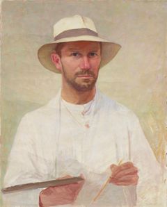 Werner von Hausen: Självporträtt, 1918, olja på duk, 72 x 68,5 cm. Privatsamling. Foto: Yehia Eweis / Finlands Nationalgalleri.
