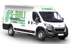 Ensimmäinen S-Biili palvelee 18. helmikuuta Pohjois-Savossa Rautalammin S-marketin pihassa.
