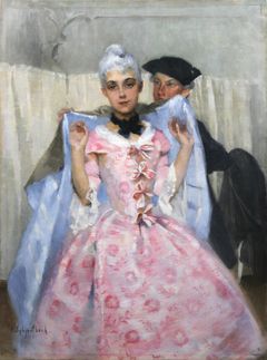 Helene Schjerfbeck (Helsinki 1862-1946 Saltsjöbaden)
Naamiaiskuva, Rokokoonainen, 1887
Pohjanmaan museo, Karl Hedmanin kokoelma
kuva: Erkki Salminen.