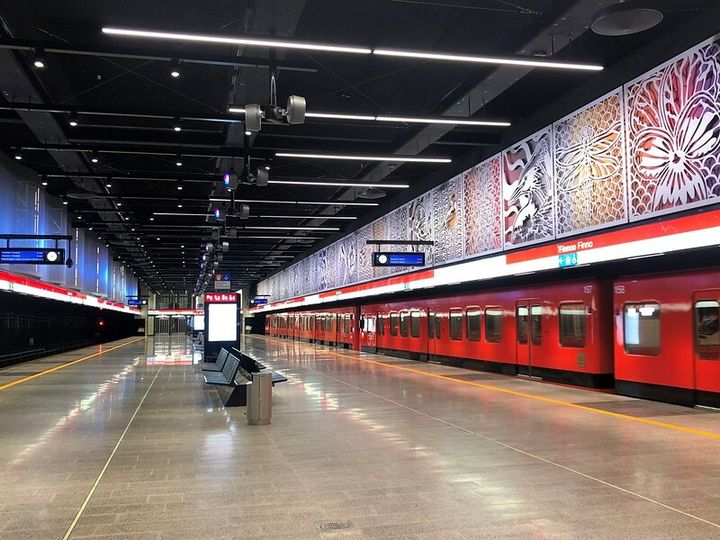 Finnoon asema metron uudella osuudella. Kuva: Länsimetro Oy