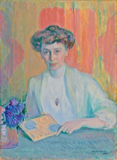 Magnus Enckell: Tyra Hasselblattin muotokuva (1910). Iris Roos-Hasselblattin kokoelma, HAM Helsingin taidemuseo. Kuva: HAM Helsingin taidemuseo / Hanna Kukorelli.