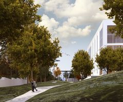 Alustavaan suunnitteluun perustuva havainnekuva. Kuva: Laakson Latu.