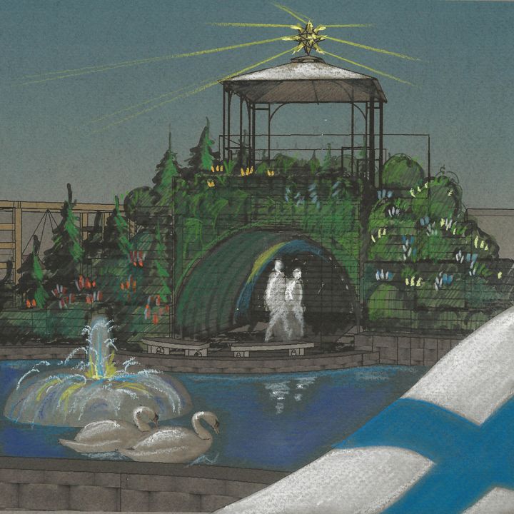 Kevätpuutarha-messujen teema on "Täällä Pohjantähden alla". Kuva: Tiina Holmberg