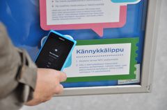 Kännykkälipun osto onnistuu NFC-puhelimella