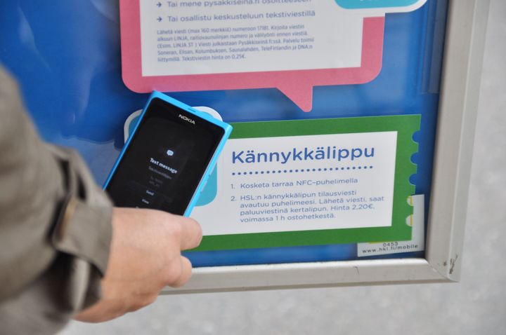 Kännykkälipun osto onnistuu NFC-puhelimella