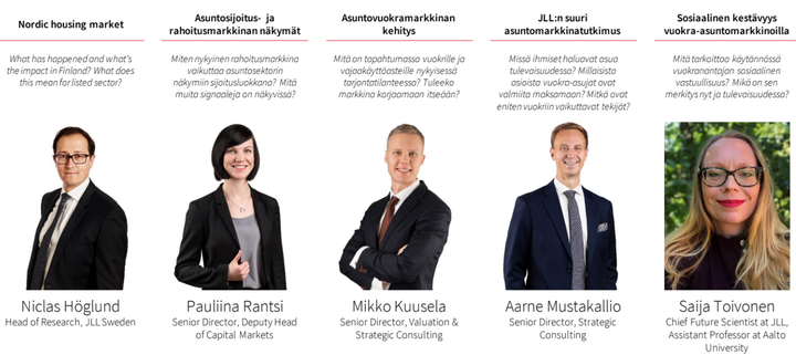 JLL:n Nordic Outlookin puhujat