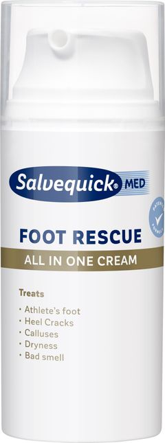 Salvequick Foot Rescue All in One Cream
Pakkauskoko: 100 ml
Jälleenmyynti: Apteekit
Hinta: noin 29 euroa