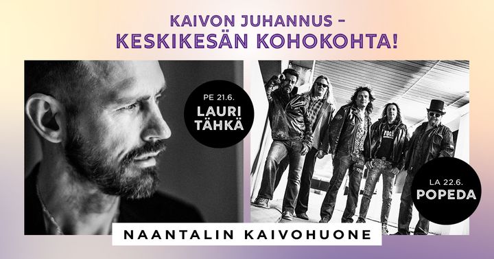 Naantalin Kaivohuoneen kesän huippuhetkiin kuuluvat kaksipäiväiset juhannusbileet.