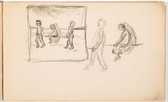 Hugo Simberg, luonnos teokseen Haavoittunut enkeli. (1902)