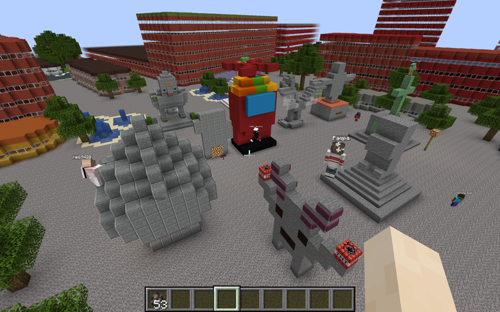 Vaasan tori Minecraftissa.