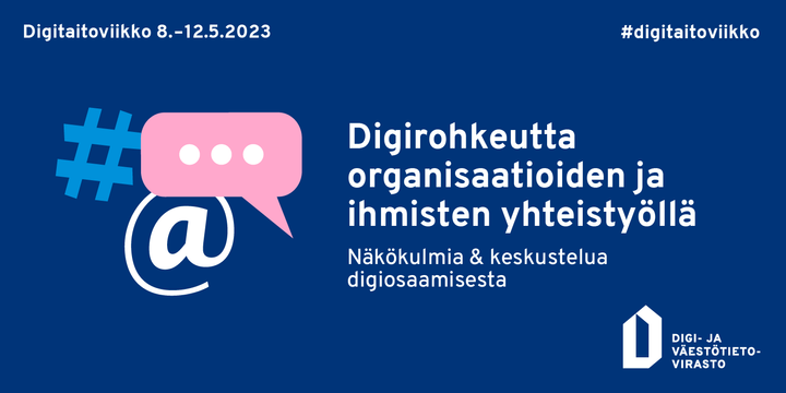 Digitaitosuositukset julkaistaan Digi- ja väestötietoviraston Digitaitoviikolla 8. - 12.5.2023