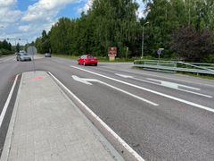 Merrasjärvi underfart går under riksväg 24.