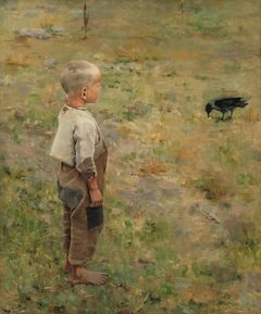 Akseli Gallen-Kallela: Boy with a Crow (1884). Finnish National Gallery / Ateneum Art Museum, Antell Collection. Photo: Finnish National Gallery / Yehia Eweis.