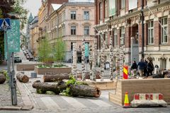 Summer streets being built on Korkeavuorenkatu. Photo: Susa Junnola.