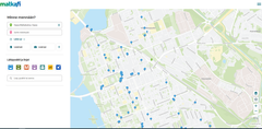 Bild 1. Reseplaneraren på opas.matka.fi. Med reseplaneraren kan du söka fram de transportalternativ som bäst passar dig.