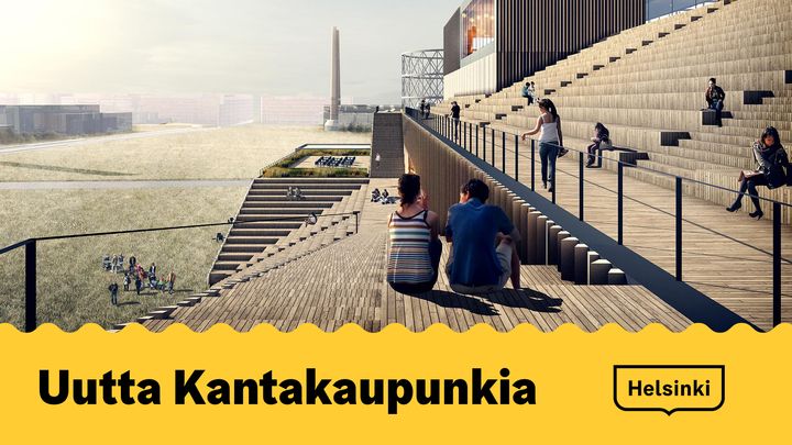 Uutta kantakaupunkia –tilaisuudessa esitellään mm. Suvilahden tapahtumakorttelin suunnitelma. Kuva. Suvilahti Event Hub, voittajaehdotus Contiki / Cederqvist & Jäntti Arkkitehdit Oy