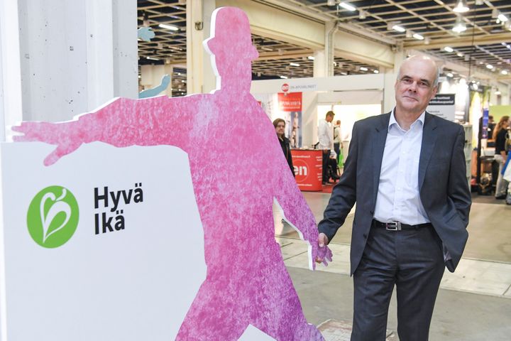 Pekka Leppänen puhui Hyvä Ikä -messuilla teknologian ja inhimillisyyden yhteistyön puolesta.