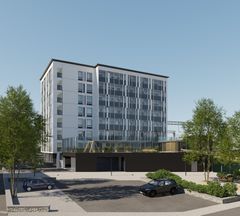 Lapti rakentaa Asemakadun ja Puijonkadun kulmaukseen 8-kerroksisen Asunto Oy Kuopion Asemapihan. Asuntoyhtiöön tulee yhteensä 75 asuntoa. Havainnekuva