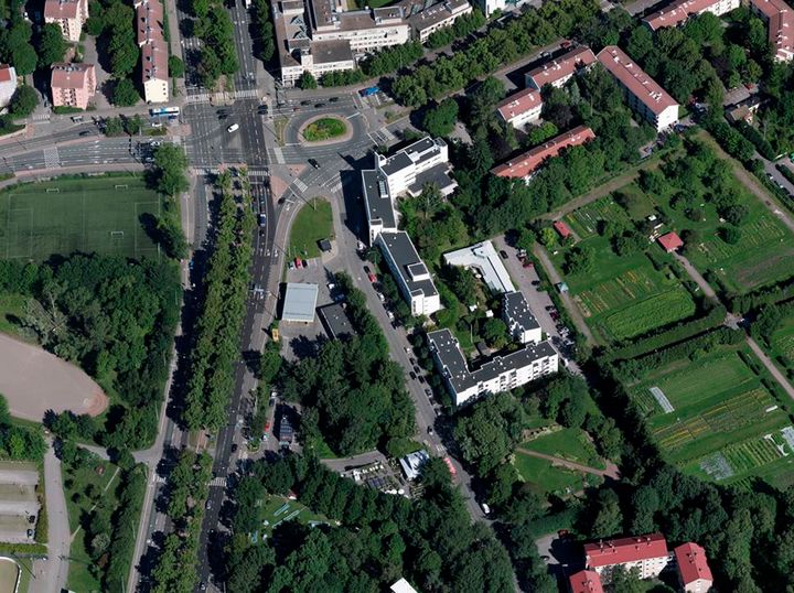 Kehittämisvarausalueen sijainti, ilmakuva