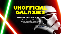 The Unofficial Galaxies exhibition is on display at Tampere Hall from the 1st to the 31st of July in 2022.