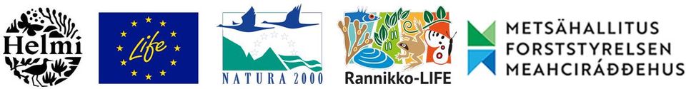 Logot: Helmi-ohjelma, Life, Natura 2000, Coastnet Life, Metsähallitus