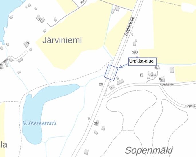 Maantien 375 (Sippolantie) kiertotie poistetaan käytöstä ja ajoneuvoliikenne pääsee kulkemaan Kirkkolammen Lietteen siltatyömaan läpi 8.8.2022 alkaen.