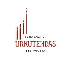 Kangasalan urkutehtaan 180-vuotisjuhlavuoden logo.