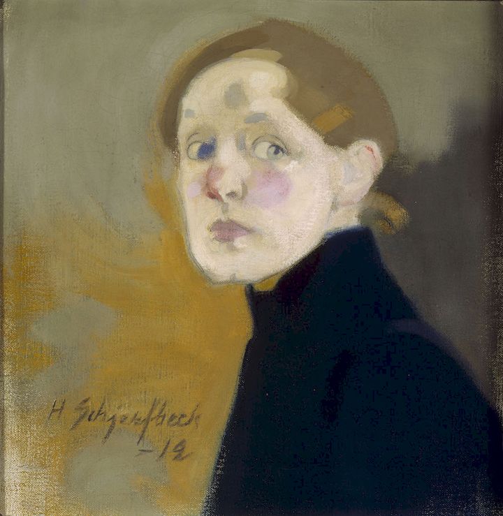 Helene Schjerfbeck: Självporträtt (1912). Konstmuseet Ateneum. Foto: Nationalgalleri/Hannu Aaltonen.