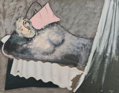 Francisco Bores: Naken, 1927, olja på duk, 72 x 92 cm. Bild: Mikko Lehtimäki