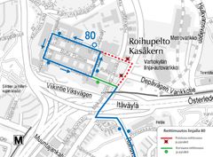 Reittimuutos linjalla 80 Roihupellossa
