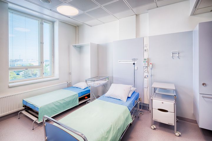Uusi perhehuone Naistenklinikalla. Kuva: HUS / Matti Snellman