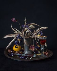 Niclas Warius: Tulips with Lemon, 2019, 60 x 47 cm