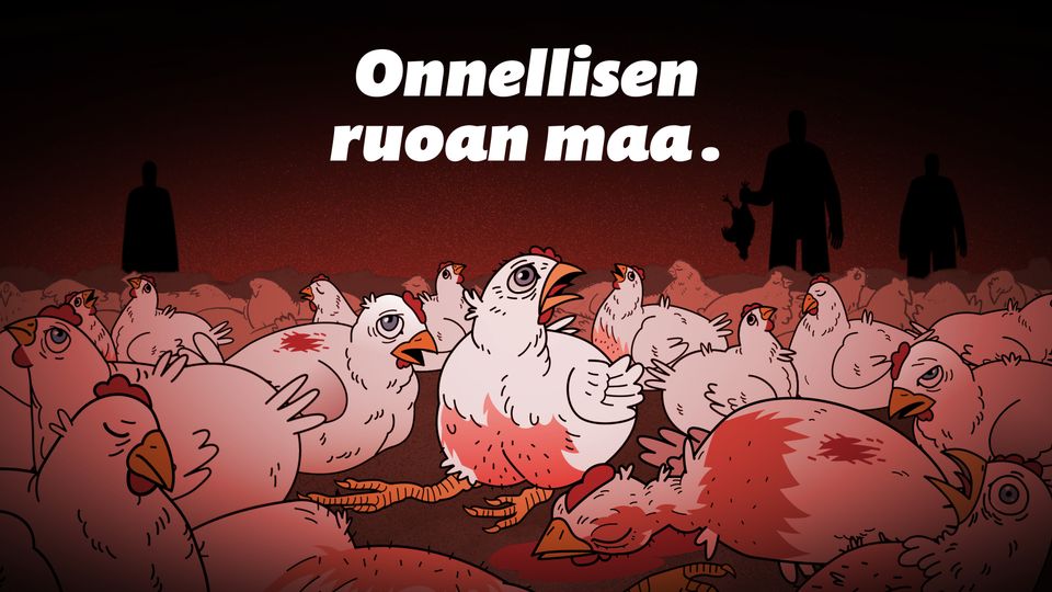 Animalian Tuhotuotetut-video: Onnellisen ruoan maa.