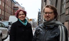 Olli Vapalahti ja Tarja Sironen. Kuva: Helena Hiltunen / Helsingin yliopisto
