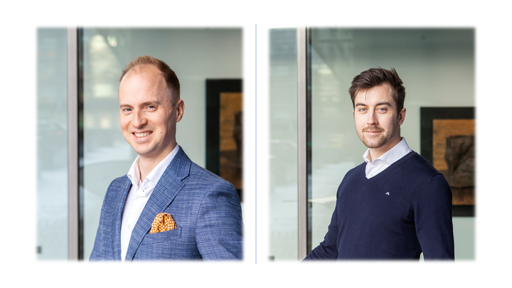 From Tesi's Fund Investments team: Matias Kaila, Director (on the left), and Samuel Wendelin, Investment Associate (on the right)
