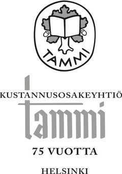 Tammen 75-vuotisjuhlalogo.