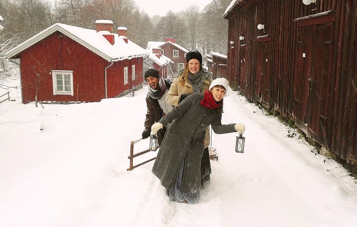 Fiskarsin ruukkimiljöössä nautitaan tunnelmallisesta vanhanajan joulusta. (Kuva: Fiskarsin Museo)