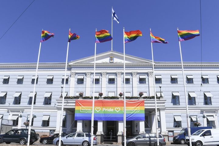 Kuvassa on Helsingin kaupungintalo kuvattuna kesäkuussa 2018. Kuva: Kimmo Brandt, Helsingin kaupungin aineistopankki.